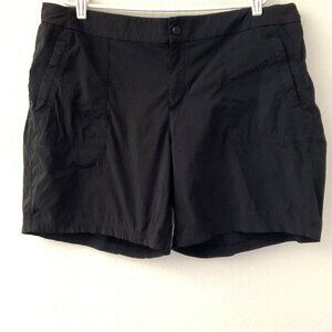 ACTIVE LIFE BLACK STRETCH COMFORT WAIST SHORTS PLUS XXL